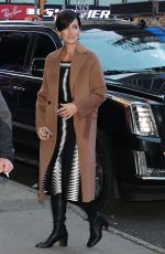 CARRIE-ANNE MOSS Promotes The Matrix Resurrections at Good Morning America in New York 12/14/2021