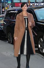 CARRIE-ANNE MOSS Promotes The Matrix Resurrections at Good Morning America in New York 12/14/2021
