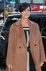CARRIE-ANNE MOSS Promotes The Matrix Resurrections at Good Morning America in New York 12/14/2021