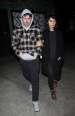 CAYLEE COWAN and Casey Affleck Leaves Peppermint Club in West Hollywood 12/28/2021