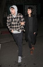CAYLEE COWAN and Casey Affleck Leaves Peppermint Club in West Hollywood 12/28/2021