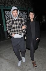 CAYLEE COWAN and Casey Affleck Leaves Peppermint Club in West Hollywood 12/28/2021