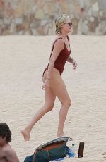 CHARLIZE THERON in Swimsuit on Vacation in Cabo San Lucas 11/27/2021
