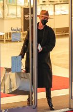 CHARLIZE THERON Shopping at Neiman Marcus in Beverly Hills 12/15/2021