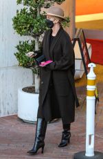 CHARLIZE THERON Shopping at Neiman Marcus in Beverly Hills 12/15/2021