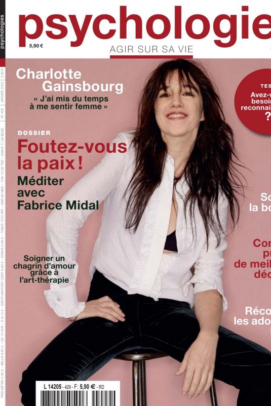 CHARLOTTE GAINSBOURG in Psychologies Magazine, France January 2022