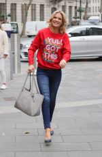 CHARLOTTE HAWKINS Arrives at Global Radio in London 12/17/2021