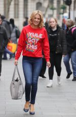 CHARLOTTE HAWKINS Arrives at Global Radio in London 12/17/2021