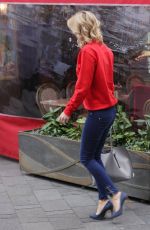 CHARLOTTE HAWKINS Arrives at Global Radio in London 12/17/2021