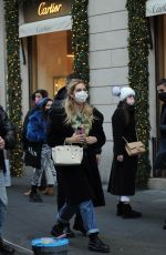 CHIARA FERRAGNI Shop in Via Montenapoleone at Cartier in Milan 12/20/2021