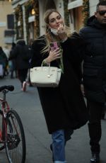 CHIARA FERRAGNI Shop in Via Montenapoleone at Cartier in Milan 12/20/2021
