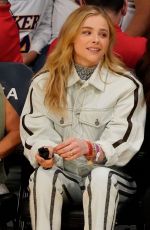 CHLOE MORETZ and a Friend at Orlando Magic vs LA Lakers Game at Staples Center in Los Angeles 12/12/2021