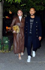 CHRISSY TEIGEN and John Legend Out in New York 12/04/2021