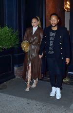 CHRISSY TEIGEN and John Legend Out in New York 12/04/2021