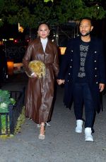 CHRISSY TEIGEN and John Legend Out in New York 12/04/2021