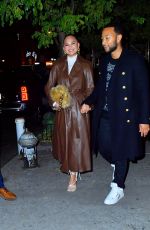 CHRISSY TEIGEN and John Legend Out in New York 12/04/2021