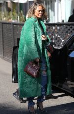 CHRISSY TEIGEN Out and About in Beverly Hills 12/17/2021