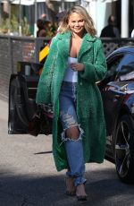 CHRISSY TEIGEN Out and About in Beverly Hills 12/17/2021