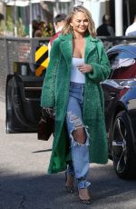 CHRISSY TEIGEN Out and About in Beverly Hills 12/17/2021