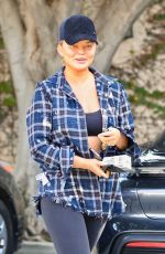 CHRISSY TEIGEN Out and About in Los Angeles 12/06/2021