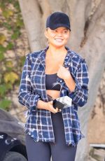 CHRISSY TEIGEN Out and About in Los Angeles 12/06/2021