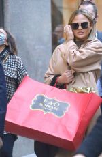 CHRISSY TEIGEN Shopping at FAO Schwarz in New York 12/03/2021