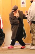 CHRISTINA AGUILERA Leaves Osteria Mozza in Los Angeles 12/04/2021