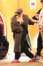 CHRISTINA AGUILERA Leaves Osteria Mozza in Los Angeles 12/04/2021