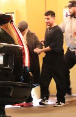 CHRISTINA AGUILERA Leaves Osteria Mozza in Los Angeles 12/04/2021