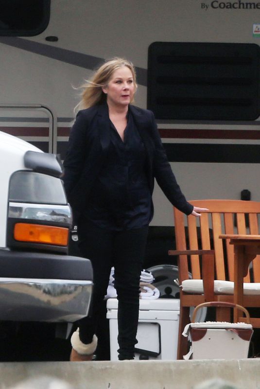 CHRISTINA APPLEGATE on the Set of Dead to Me, Season 3 in Los Angeles 12/09/2021