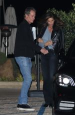 CINDY CRAWFORD Out for Dinner at Nobu in Malibu 12/11/2021