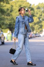 CINDY MELLO in Double Denim Out in West Hollywood 12/10/2021
