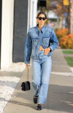 CINDY MELLO in Double Denim Out in West Hollywood 12/10/2021