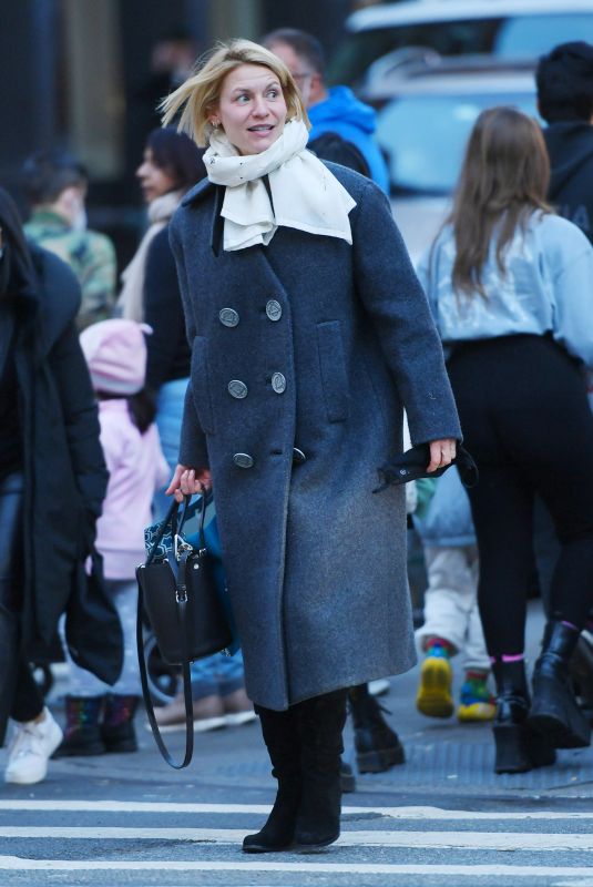 CLAIR DANES Out and About in New York 12/21/2021