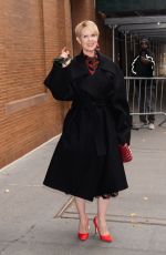 CYNTHIA NIXON Arrives at The View Show in New York 12/10/2021