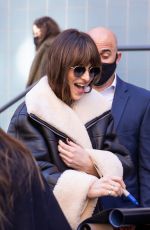 DAKOTA JOHNSON Out and About in New York 12/04/2021