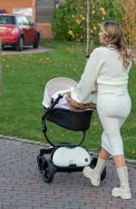 DANIELLE LLOYD Out with Her Baby in Sutton Coldfield 12/07/2021