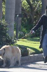 DIANE KEATON Out with Her Dog in Brentwood 12/18/2021