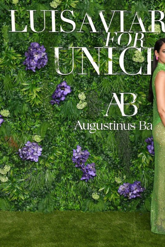 DUA LIPA at LuisaViaRoma for UNICEF Party in St Barths 12/29/2021