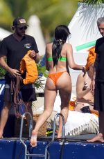 DUA LIPA in Bikini at a Boat in St. Barts 12/31/2021