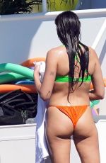 DUA LIPA in Bikini at a Boat in St. Barts 12/31/2021