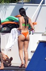 DUA LIPA in Bikini at a Boat in St. Barts 12/31/2021