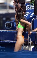 DUA LIPA in Bikini at a Boat in St. Barts 12/31/2021