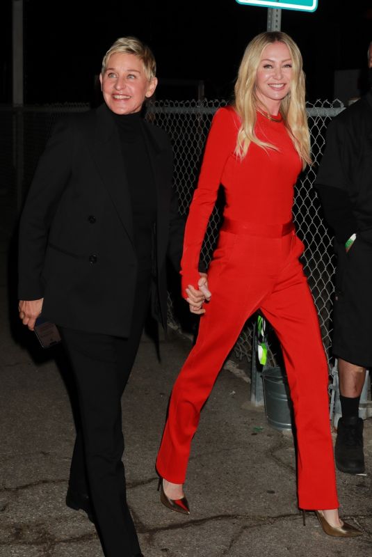 ELLE DEGENERES and PORTIA ROSSI Arrives at 2021 People