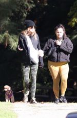 ELLEN POMPEO Out Hiking with her Dog and a Friend in Los Feliz 12/15/2021