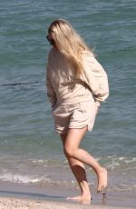 ELLIE GOULDING Out on the Beach in Miami 12/06/2021