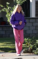 ELSA HOSK Out Near Her Home in Pasadena 12/17/2021