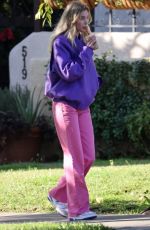 ELSA HOSK Out Near Her Home in Pasadena 12/17/2021