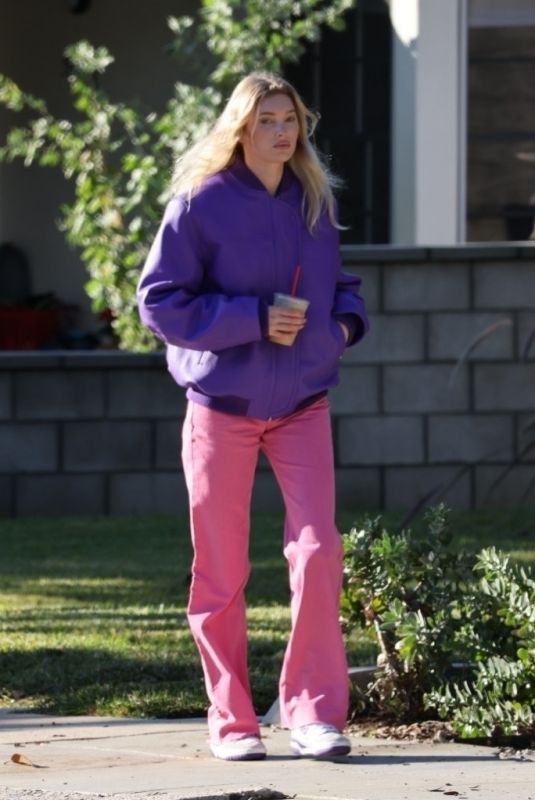 ELSA HOSK Out Near Her Home in Pasadena 12/17/2021