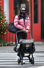 EMILY RATAJKOWSKI and Sebastian Bear McClard Out with Their Baby and Dog in New York 12/22/2021